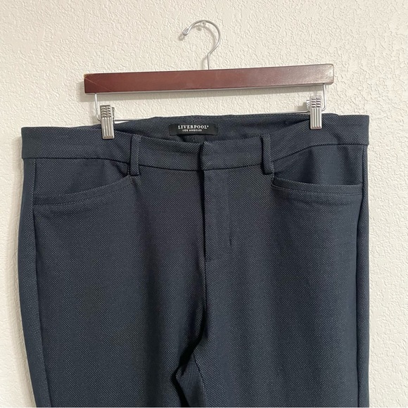 Liverpool Womens Pants Navy Blue Stretch Straight Career Size 18 - Picture 3 of 10